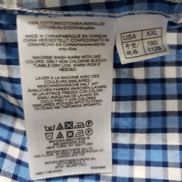 Brooks Brothers Regent Button Down Long Sleeve Shirt Size XXL - Picture 8 of 11